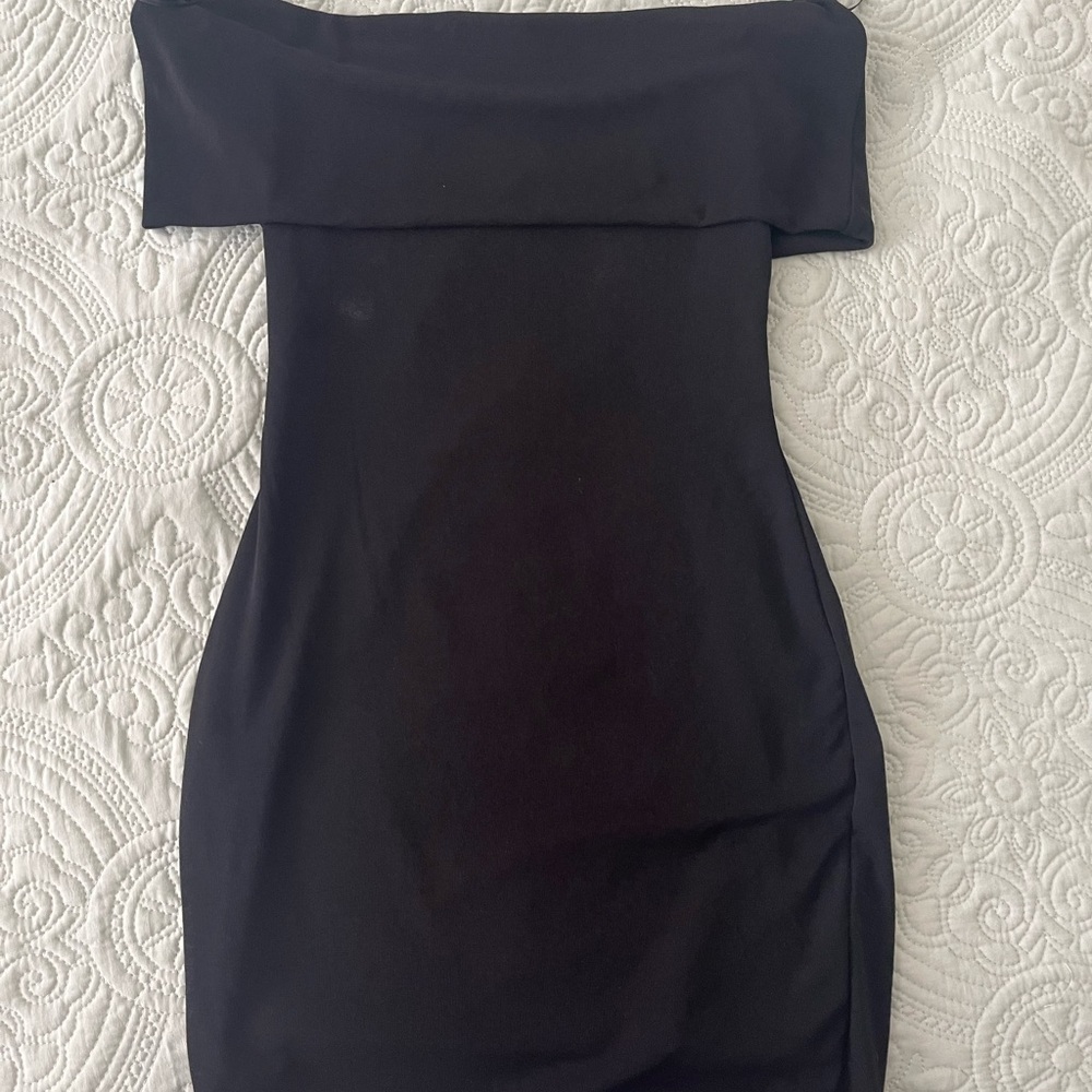 Elegant Black Off-Shoulder Dress